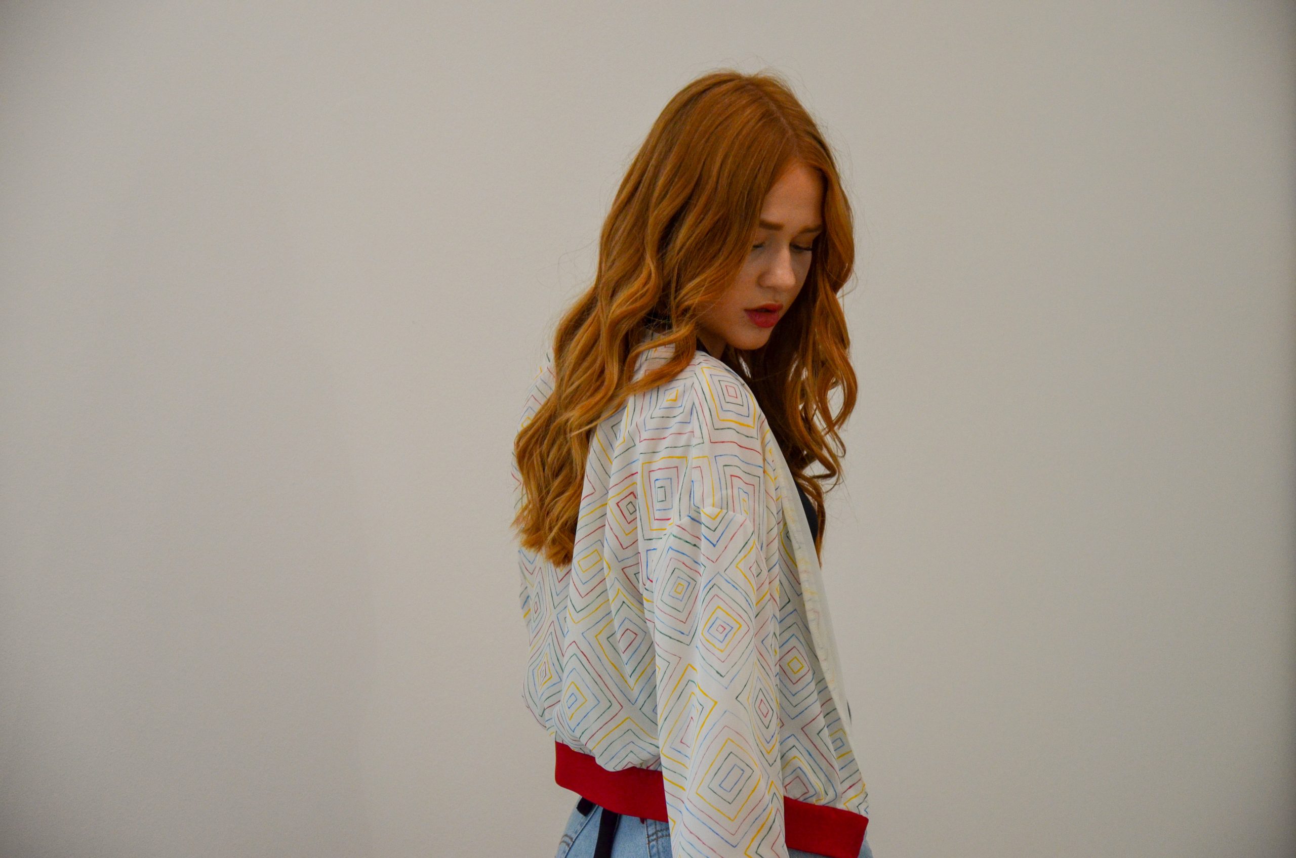 Colourful bomber jacket